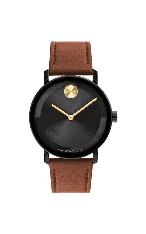 Movado Men's and Ladies' BOLD Evolution 2.0 40mm Black Dial Watch 3601083