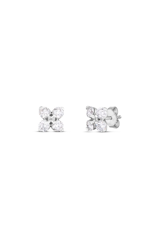 Roberto Coin Love in Verona 18k White Gold Small Diamond Studs 111465AWERX0