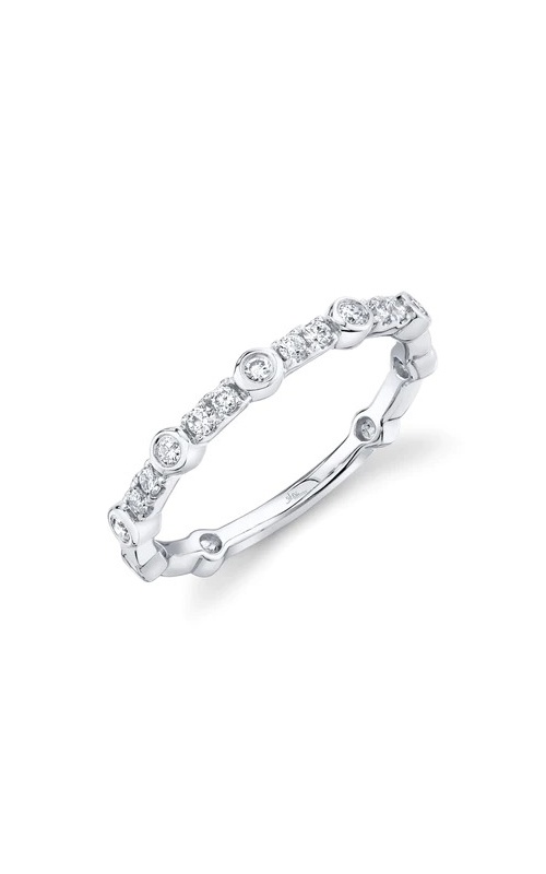 Shy Creation 14k White Gold .21ctw Diamond Band SC55008740