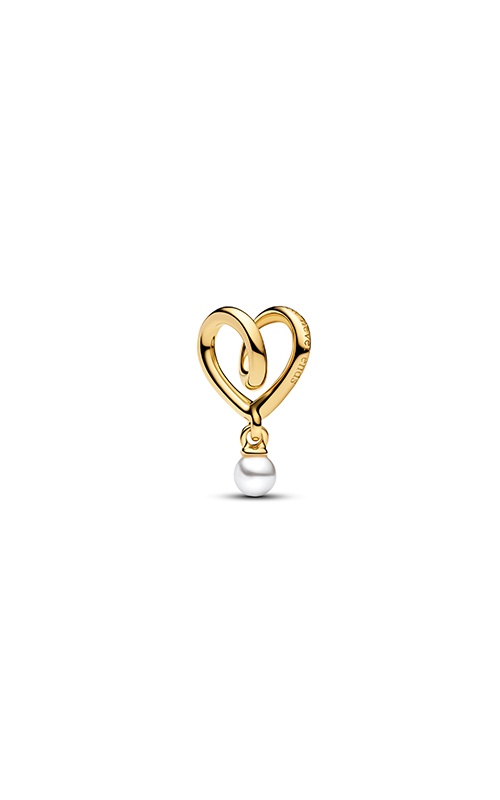 Two-tone Openwork Infinity Heart Charm 782642C00