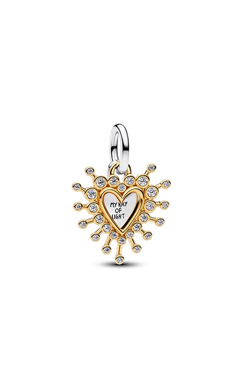 Pandora Radiant Heart Double Dangle Charm 764141C01