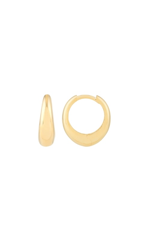 Albert's 14k Yellow Gold Oval Huggie Earrings TM024042-14Y