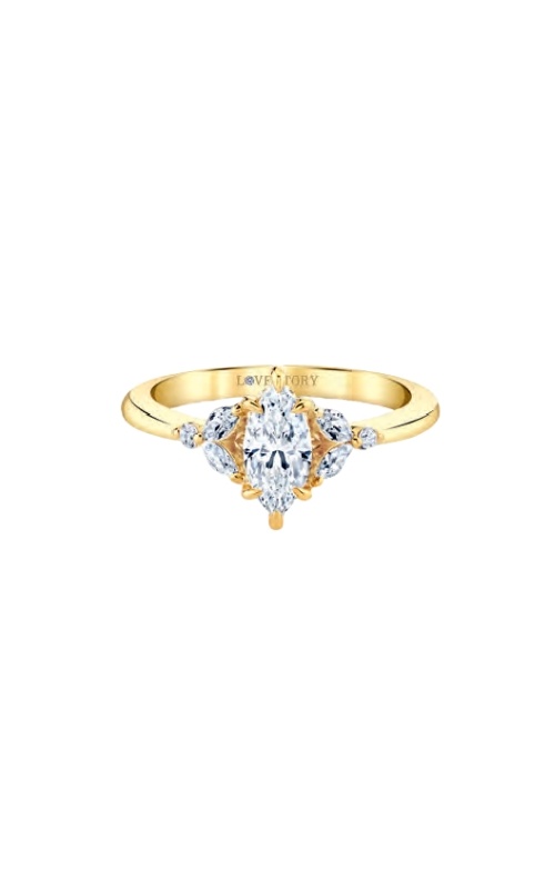 Love Story 14k Yellow Gold 1ctw Maquise Diamond Engagement Ring AJ-R21633Y-14KY