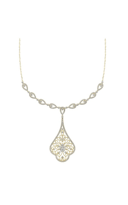 Albert's 14k Yellow Gold 2 1/2ctw Cluster Fashion Necklace NK10059-4YD CO