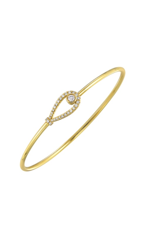Albert's 14k Yellow Gold .33ctw Diamond Bangle Bracelet BG09659-4YC