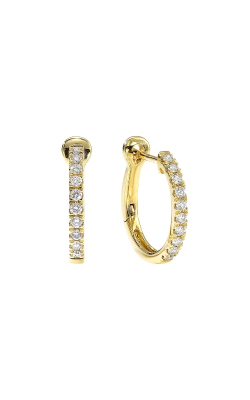 Albert's 14k Yellow Gold .20ctw Diamond Hoop Earrings ER11219-4YC