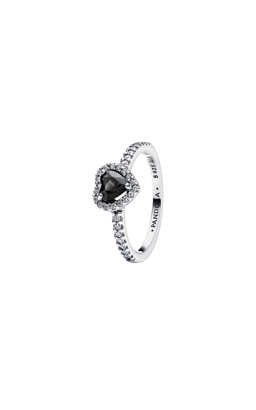 Pandora Sparkling Elevated Heart, Clear CZ Ring 188421C02-48