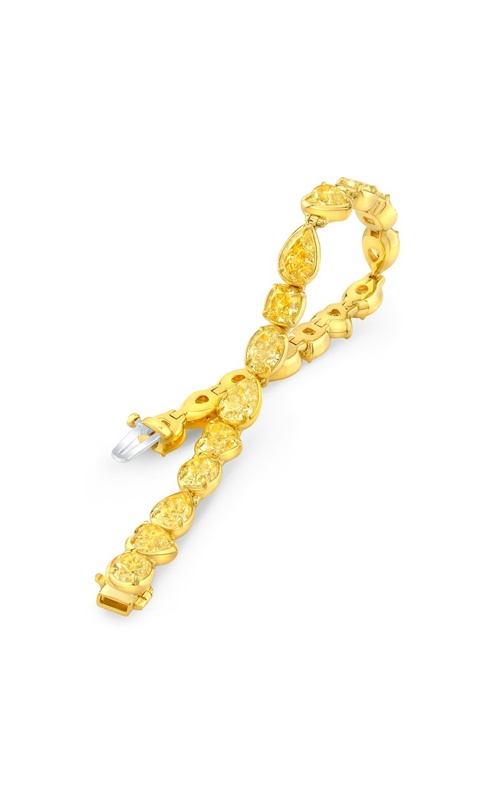 Rahaminov Diamonds 18k Yellow Gold 22.75ctw Mixed Fancy Yellow Diamond Bracelet BR-2720