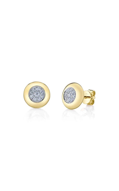 Shy Creation 14KY 0.28CTW Diamond Circle Studs SC55027366RD
