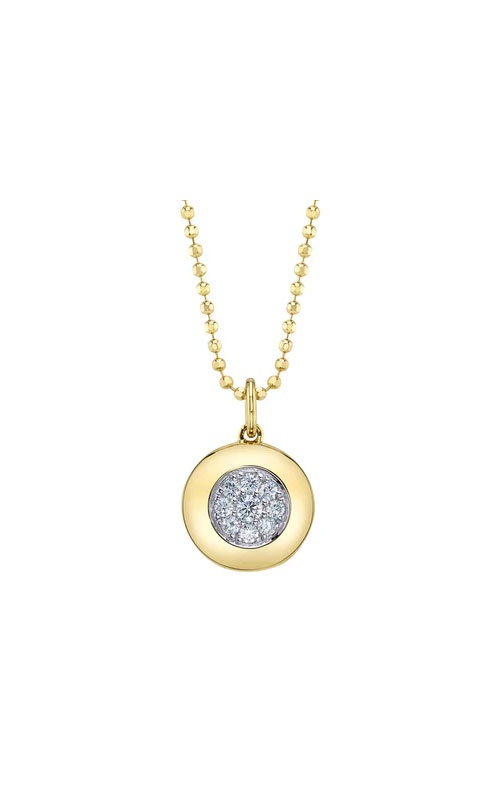 Shy Creation 14KY 18'' 0.18Ctw Diamond Circle Pendant SC55027363RD