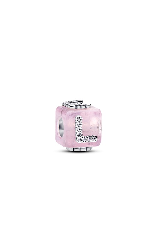 Pandora Pink Murano Glass Love Cube Charm 794433C01