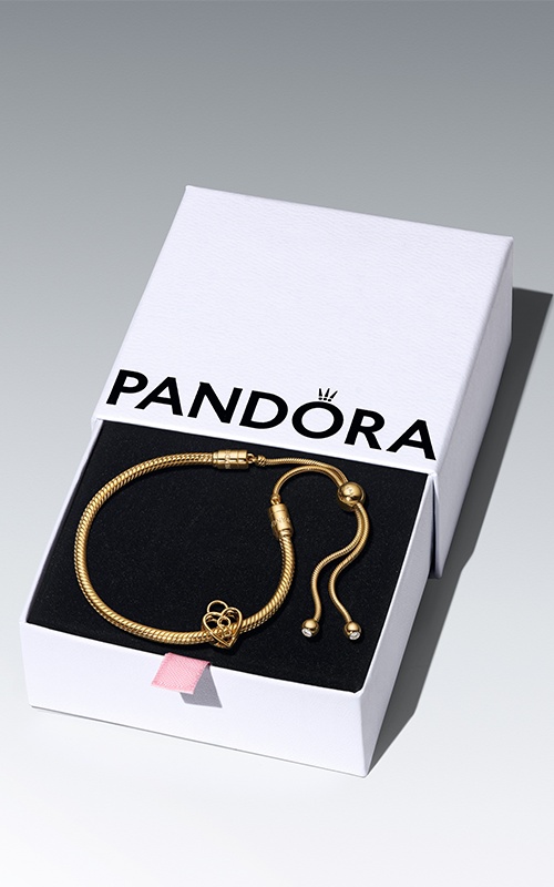 Pandora Golden Padlock Bracelet Gift Set B802697