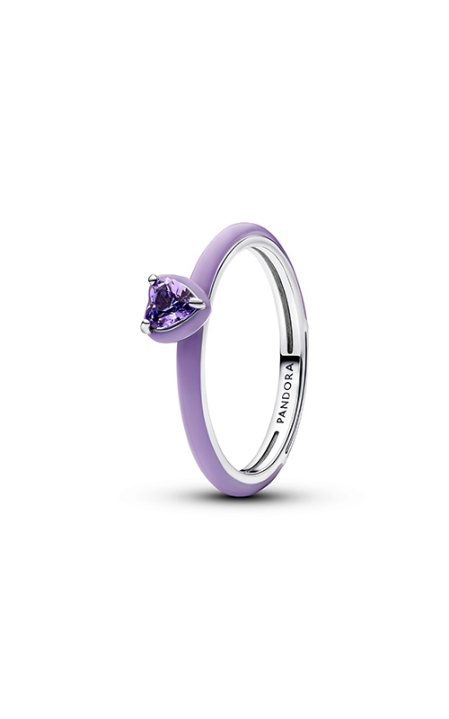 Pandora Purple Chakra Heart Ring 193088C04-48