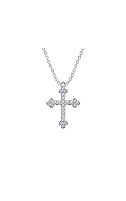 Lafonn Sterling Silver 18'' 0.35Ctw CZ Cross Pendant 9N025CLP18