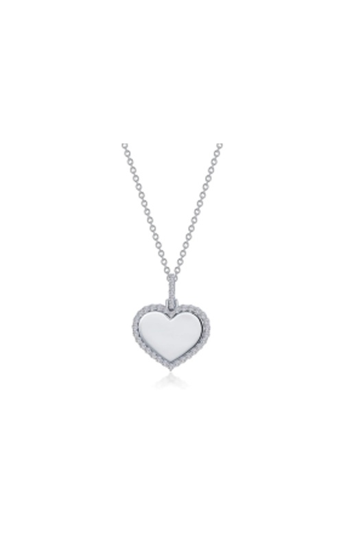 Lafonn Sterling Silver 20'' .53Ctw Simulated Diamond Heart Pendant P0292CLP20