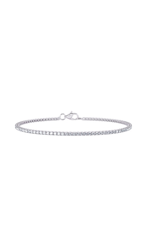 Ashley Lauren 14k White Gold 7'' 1.17ctw Round Diamond Tennis Bracelet BR450-14W