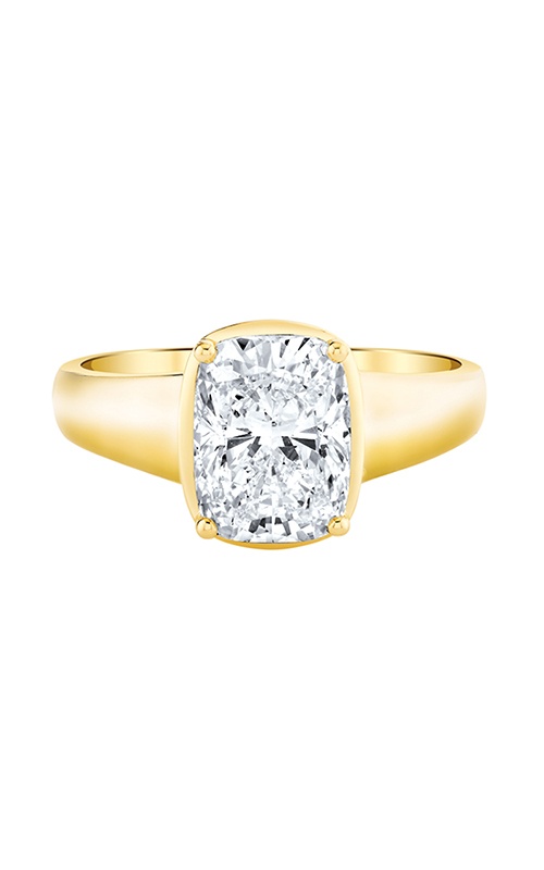 Albert's 14k Yellow Gold 3.05ctw Diamond Lab Grown Cushion Engagement Ring EVFRE-4230A34Y4S