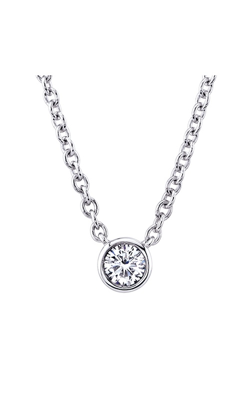 Albert's Sterling Silver .20ctw Lab Grown Diamond Solitaire Necklace PM12848-020-SSLG