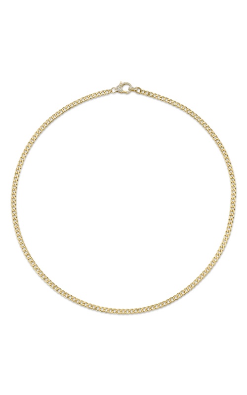 Shy Creation 14k Yellow Gold 18'' .27ct Diamond Link Necklace SC55023203Z18