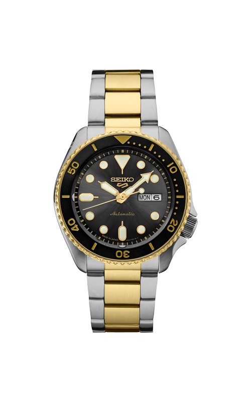Seiko 5 Sports Men's Automatic 42.5mm Yellow Dial Watch SRPL87