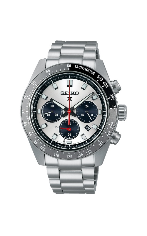 Seiko Speedtimer Solar Silver Watch SSC911