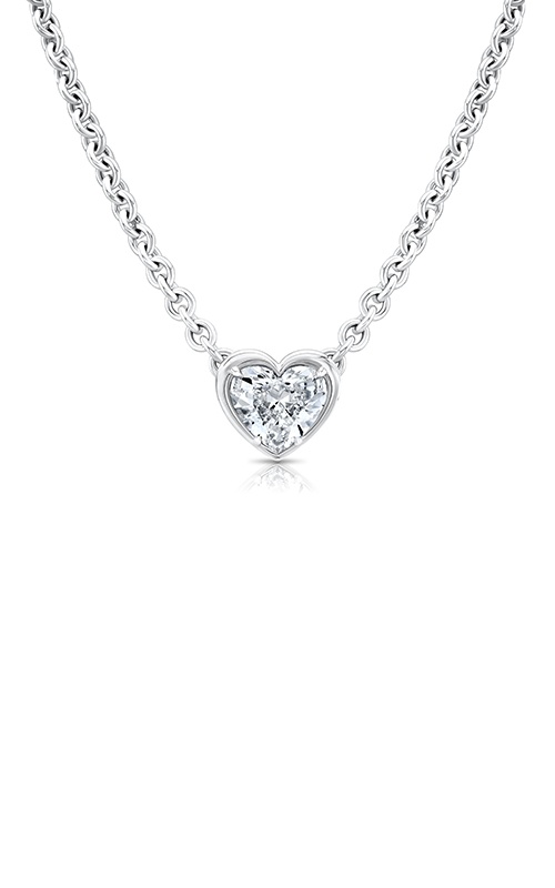 Rahaminov 18K White Gold 2.64CT D SI2 GIA Heart Diamond Necklace NK-8876