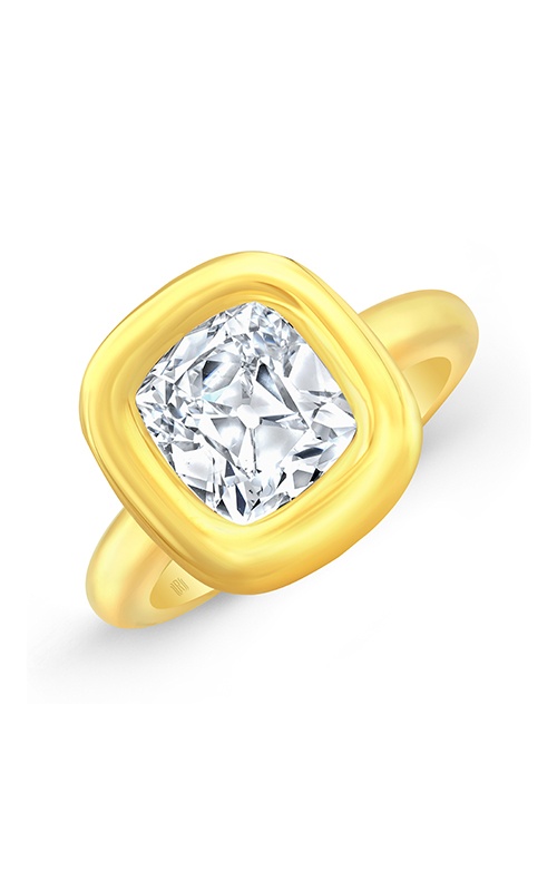 Rahaminov 18K Yellow Gold 2.62CT Old Mine Brilliant GIA Diamond Donut Ring F84-2997