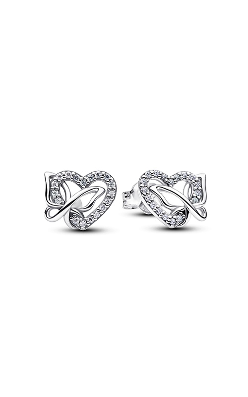 Pandora Entwined Heart & Butterfly Stud Earrings 294476C01