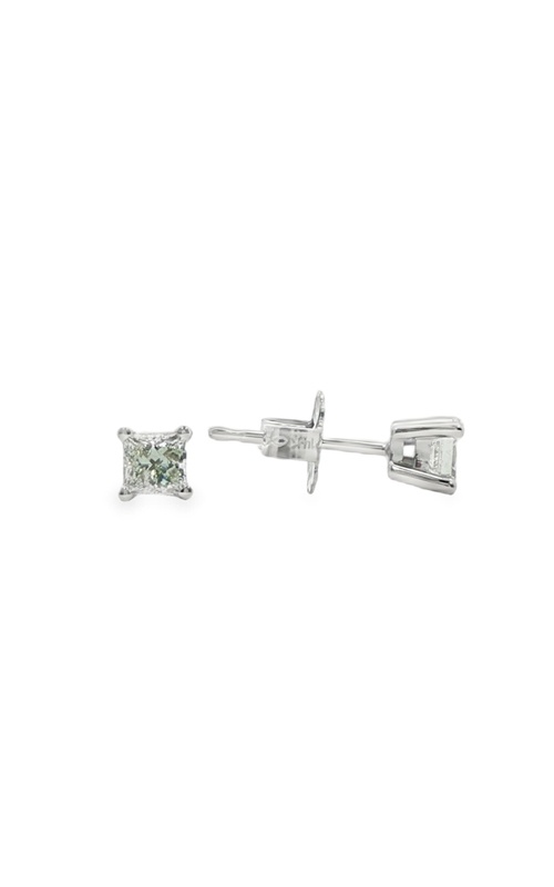 Albert's 14K White Gold 1/3CTW I-J I1 Princess Cut Diamond Stud Earrings EP030S7W