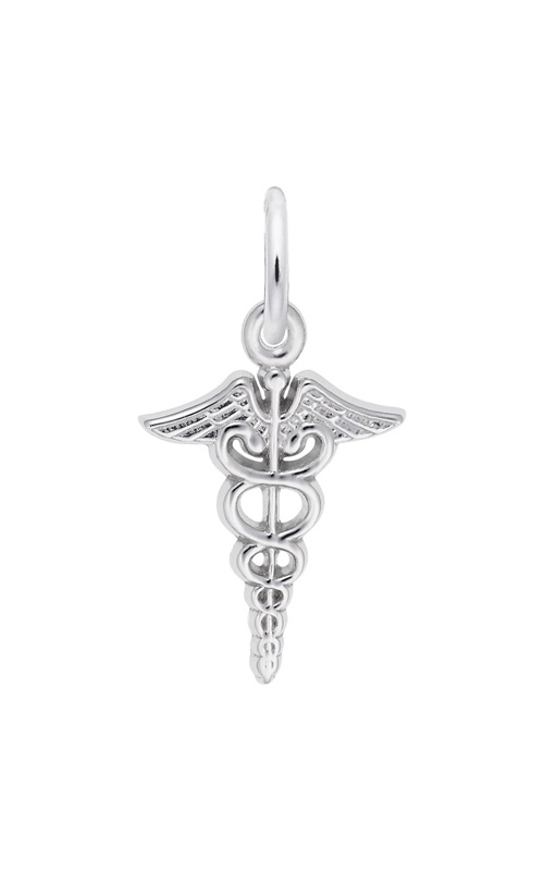 Rembrandt Charms Sterling Silver Caduceus Charm 0542