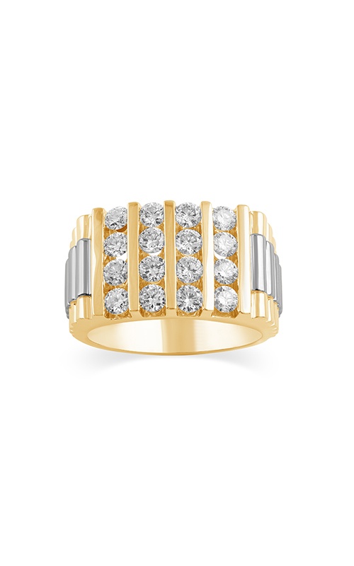 Centurion 14k White and Yellow Gold 1.02ctw Lab Grown Diamond