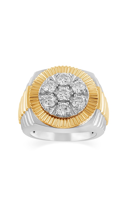 Centurion 14k White and Yellow Gold 1.02ctw Lab Grown Diamond
