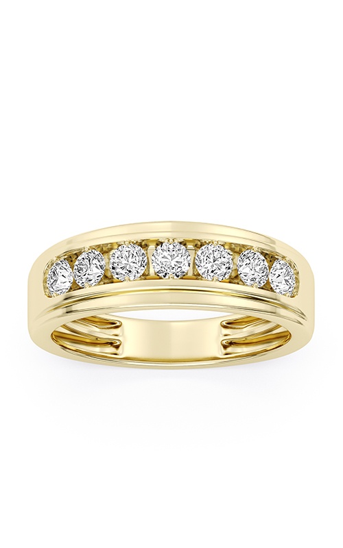 Albert's 10k Yellow Gold .75ctw Round Diamond Men's Wedding Band RGMN0132-0.75Y-IJI2-10-10
