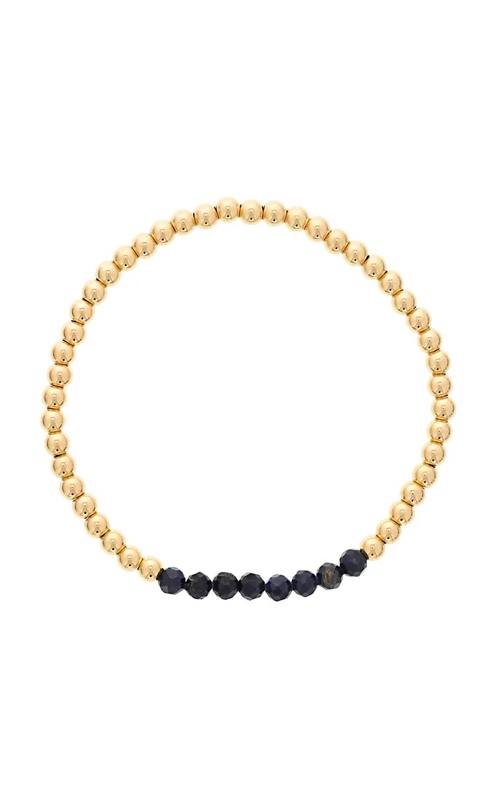 Dee Berkley 4mm Gold Filled Beads 4mm Faceted Sapphire Bar Bracelet DBJ-BRC-GFBAR/SP