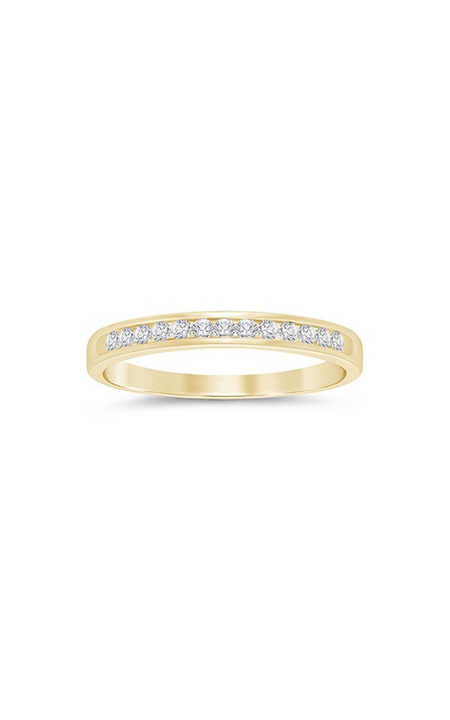 Albert's 14k Yellow Gold 1/7ctw Round Diamond Channel Wedding Band ZGR0390YD