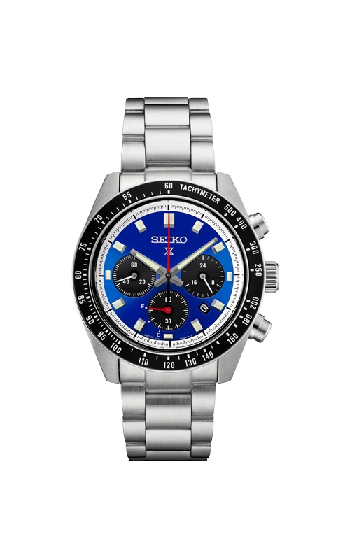 Seiko Men's Black Series Speedtimer Solar Chronograph Watch SSC923