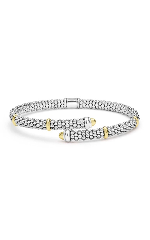 LAGOS Signature Caviar Two-Tone Caviar Versa 5mm Bypass 7'' Bracelet 05-81656-7