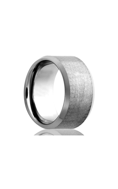 Heavy Stone 8mm Cobalt Satin Center Band - Size 11 - 8C107-11