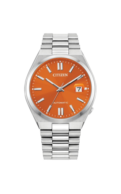Citizen Men's TSUYOSA Automatic Orange Dial Watch NJ0151-53Z