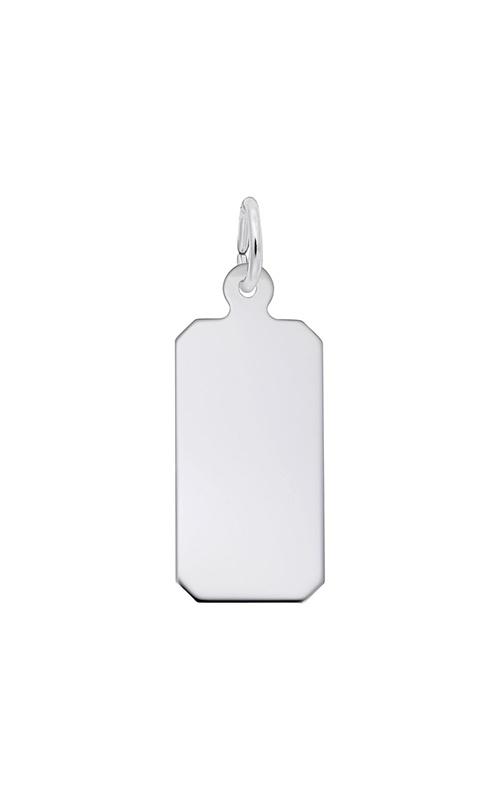 Rembrandt Charms Sterling Silver Engravable Dog Tag Classic Series Charm 4194-000