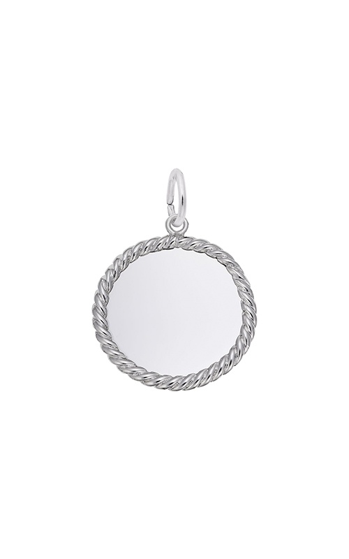 Rembrandt Charms Sterling Silver Extra Small Rope Disc Charm 8178-000