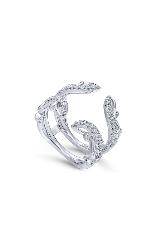 Gabriel 14k White Gold .36ctw Diamond Wrap Ring AN12740L-W44JJ
