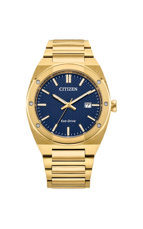 Citizen Men's Sport Luxury Gold Tone Blue Dial Watch BM7662-59L