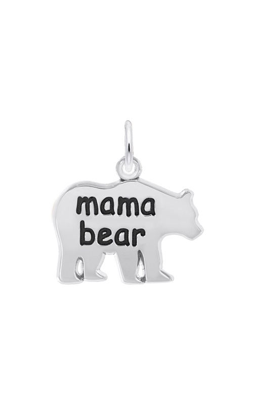 Rembrandt Sterling Silver Mama Bear Engravable Charm 1822-000
