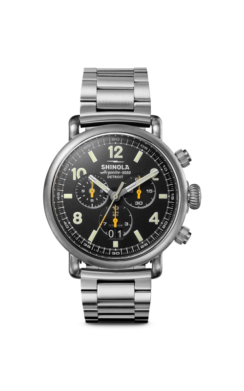 Shinola Runwell Chronograph West Wind Watch Gift Set with Additional Strap S0120307782