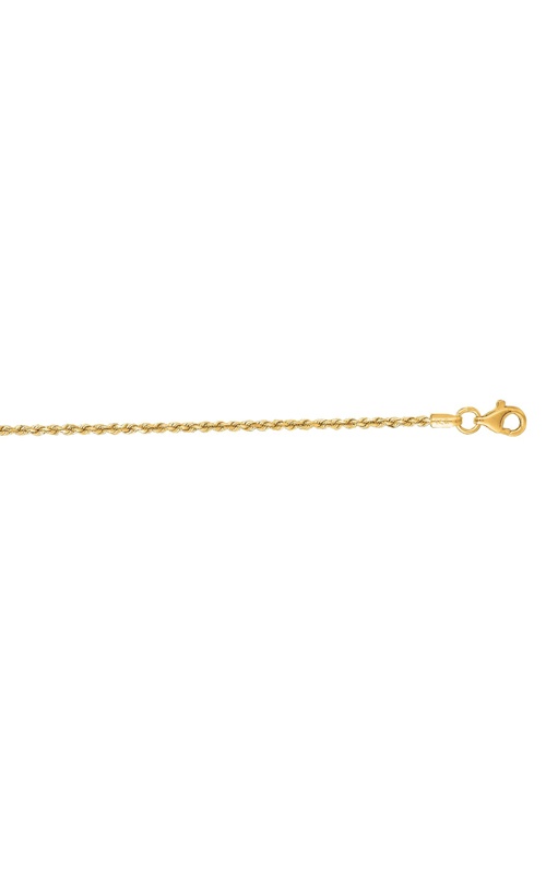 Albert's 14k Yellow Gold 20'' 1.6mm Diamond Cut Rope Chain ROY012-20