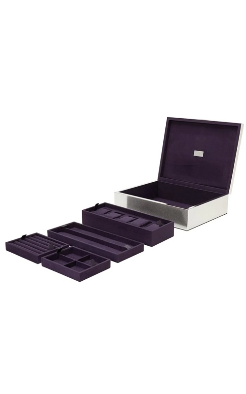 Wolf Silver Large Watch Jewelry and Legacy Box 190005