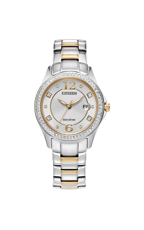 Citizen Ladies' Two-Tone Crystal Eco-Drive Watch FE1146-71A