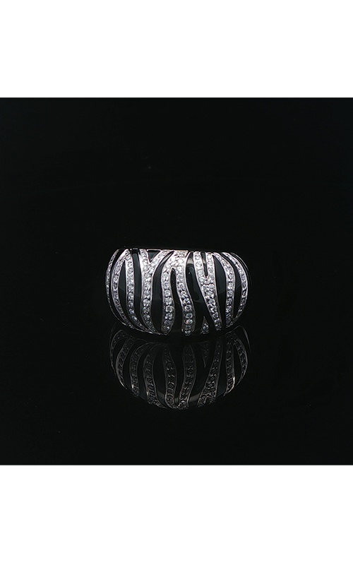 Albert's Estate Roberto Coin 18k Yellow and White Gold 1.37CTW Black Onyx and .50CTW Diamond Tiger Ring ELRNG00321