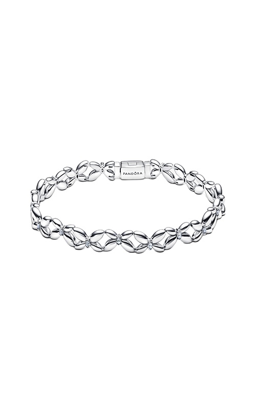 Pandora Organically Shaped Wired Open Bangle 563867C00-2